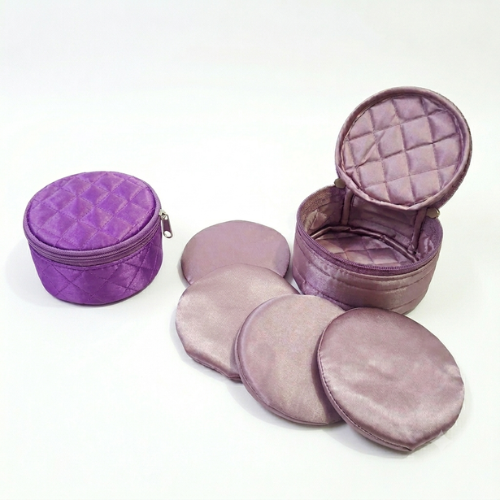 Satin Quilted Round Bangle Box